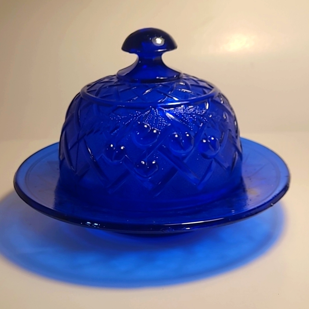 Mosser Cobalt Butter Dish